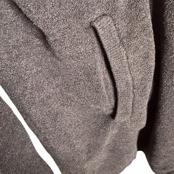 NWOT Barefoot Dreams CozyChic Ultra Lite Gray Tie-Front Cardigan Sweater - Picture 5 of 6